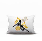 Della Bird Reversible Indoor/Outdoor Rectangle Pillow
