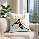 Della Bird Reversible Indoor/Outdoor Square Pillow