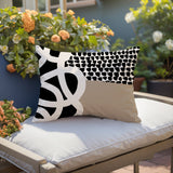 Deo Abstract Reversible Indoor/Outdoor Square Pillow