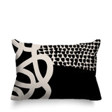 Deo Abstract Reversible Indoor/Outdoor Rectangle Pillow