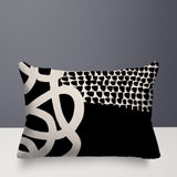 Deo Abstract Reversible Indoor/Outdoor Rectangle Pillow