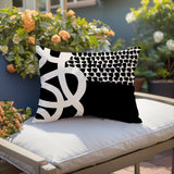 Deo Abstract Reversible Indoor/Outdoor Square Pillow