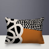 Deo Abstract Reversible Indoor/Outdoor Rectangle Pillow