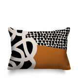 Deo Abstract Reversible Indoor/Outdoor Rectangle Pillow