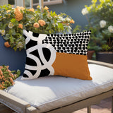 Deo Abstract Reversible Indoor/Outdoor Square Pillow