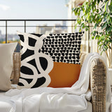 Deo Abstract Reversible Indoor/Outdoor Square Pillow