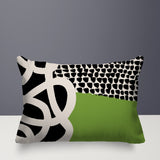 Deo Abstract Reversible Indoor/Outdoor Rectangle Pillow