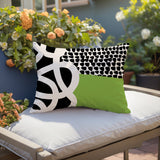 Deo Abstract Reversible Indoor/Outdoor Square Pillow