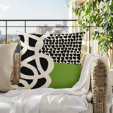 Deo Abstract Reversible Indoor/Outdoor Square Pillow
