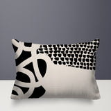 Deo Abstract Reversible Indoor/Outdoor Rectangle Pillow