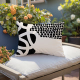 Deo Abstract Reversible Indoor/Outdoor Square Pillow