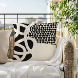 Deo Abstract Reversible Indoor/Outdoor Square Pillow