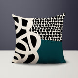 Deo Abstract Reversible Indoor/Outdoor Square Pillow