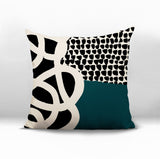 Deo Abstract Reversible Indoor/Outdoor Square Pillow