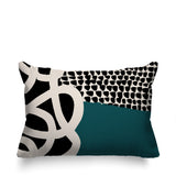 Deo Abstract Reversible Indoor/Outdoor Rectangle Pillow