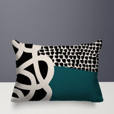 Deo Abstract Reversible Indoor/Outdoor Rectangle Pillow