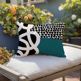 Deo Abstract Reversible Indoor/Outdoor Square Pillow