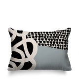 Deo Abstract Reversible Indoor/Outdoor Rectangle Pillow
