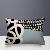Deo Abstract Reversible Indoor/Outdoor Rectangle Pillow