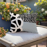 Deo Abstract Reversible Indoor/Outdoor Square Pillow