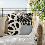 Deo Abstract Reversible Indoor/Outdoor Square Pillow