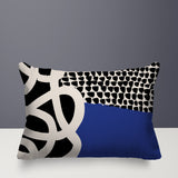 Deo Abstract Reversible Indoor/Outdoor Rectangle Pillow
