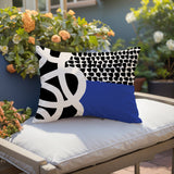 Deo Abstract Reversible Indoor/Outdoor Square Pillow