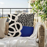 Deo Abstract Reversible Indoor/Outdoor Square Pillow