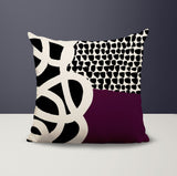 Deo Abstract Reversible Indoor/Outdoor Square Pillow