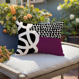 Deo Abstract Reversible Indoor/Outdoor Square Pillow