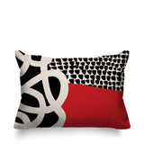Deo Abstract Reversible Indoor/Outdoor Rectangle Pillow