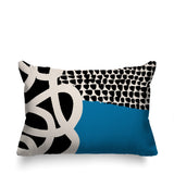 Deo Abstract Reversible Indoor/Outdoor Rectangle Pillow