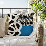 Deo Abstract Reversible Indoor/Outdoor Square Pillow