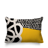 Deo Abstract Reversible Indoor/Outdoor Rectangle Pillow