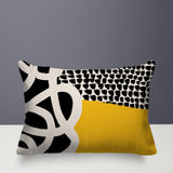 Deo Abstract Reversible Indoor/Outdoor Rectangle Pillow