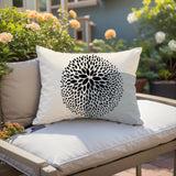 Dera Floral Spun Polyester Lumbar Indoor/Outdoor Throw Pillow