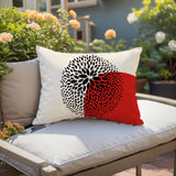 Dera Floral Spun Polyester Lumbar Indoor/Outdoor Throw Pillow
