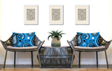Detta Abstract Reversible Indoor/Outdoor Rectangular Pillow