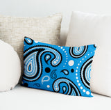 Detta Abstract Reversible Indoor/Outdoor Rectangular Pillow