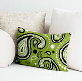 Detta Abstract Reversible Indoor/Outdoor Rectangular Pillow
