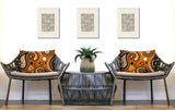 Detta Abstract Reversible Indoor/Outdoor Rectangular Pillow