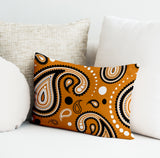 Detta Abstract Reversible Indoor/Outdoor Rectangular Pillow