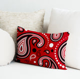 Detta Abstract Reversible Indoor/Outdoor Rectangular Pillow