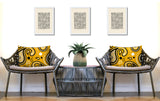 Detta Abstract Reversible Indoor/Outdoor Rectangular Pillow