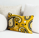 Detta Abstract Reversible Indoor/Outdoor Rectangular Pillow