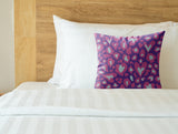 Didi Animal Print Faux Suede Square Indoor Pillow in Aurora Dream - Size 16x16
