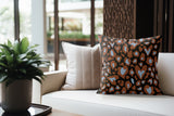 Didi Animal Print Faux Suede Square Indoor Pillow in Emberwood - Size 18x18