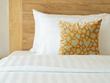 Didi Animal Print Faux Suede Square Indoor Pillow in Tangerine Twist - Size 16x16