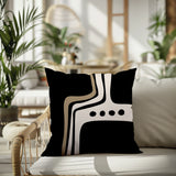 Dieko Abstract Reversible Indoor/Outdoor Square Pillow