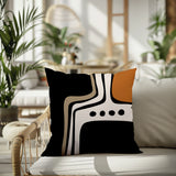 Dieko Abstract Reversible Indoor/Outdoor Square Pillow